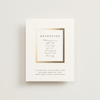 Defined Foil-Pressed Reception Cards