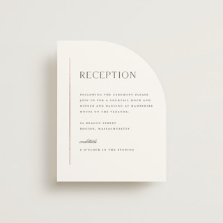 Understated Elegance Foil-Pressed Reception Cards