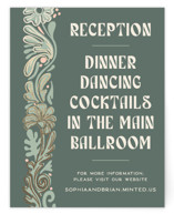 Nouveau Frame Foil-Pressed Reception Cards