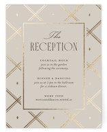 Luxe Lines Foil-Pressed Reception Cards