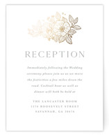 Wild Roses Foil-Pressed Reception Cards