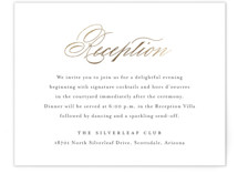 Gilded Ampersand Foil-Pressed Reception Cards