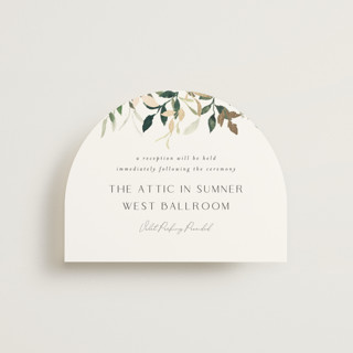 Garden Serenity Foil-Pressed Reception Cards