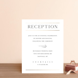 Heard the news Foil-Pressed Reception Cards