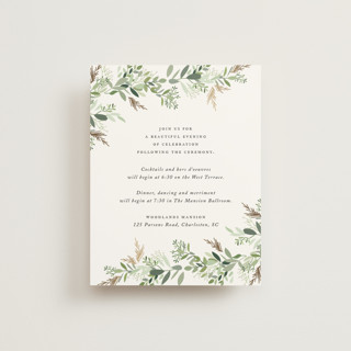 Trailing Vine Foil-Pressed Reception Cards