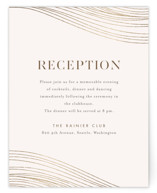 Flowing Stripes Foil-Pressed Reception Cards