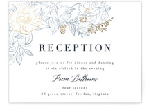 Lush Garden Foil-Pressed Reception Cards
