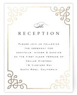 Intertwined Foil-Pressed Reception Cards