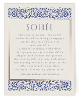 Tiled Romance Foil-Pressed Reception Cards