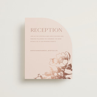 mon amour Foil-Pressed Reception Cards