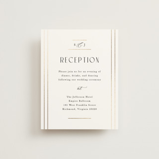 Formally Foil-Pressed Reception Cards