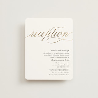Love Foil-Pressed Reception Cards
