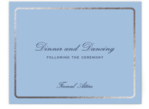 Aperitif Foil-Pressed Reception Cards