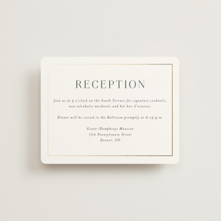 Entwine Foil-Pressed Reception Cards