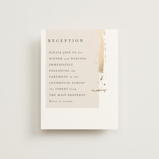 Modern Serene Foil-Pressed Reception Cards