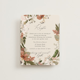 Delicate Foil-Pressed Reception Cards