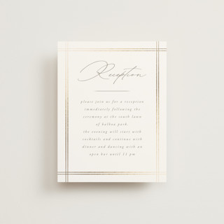 Classic Line Frame Foil-Pressed Reception Cards