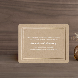 Gold Rush Foil-Pressed Reception Cards