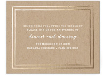 Gold Rush Foil-Pressed Reception Cards