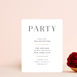 Initially Yours Foil-Pressed Reception Cards