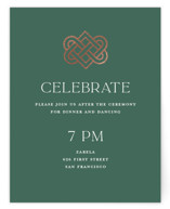 Celtic Love Knot Foil-Pressed Reception Cards