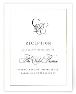 Monogram Script Foil-Pressed Reception Cards