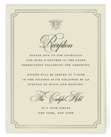 Honeybee Foil-Pressed Reception Cards