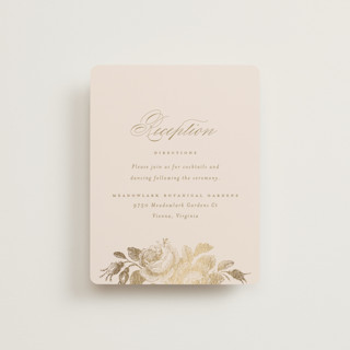 Idyllic Foil-Pressed Reception Cards
