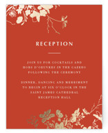 Abstract Flora Foil-Pressed Reception Cards