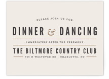 Classic Type Foil-Pressed Reception Cards