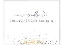 Confetti Foil-Pressed Reception Cards