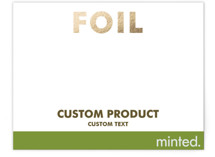 Landscape Custom Foil-Pressed Reception Cards