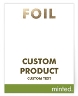 Portrait Custom Foil-Pressed Reception Cards