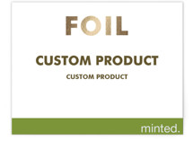 Landscape Custom Foil-Pressed Reception Cards