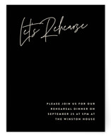 Signed Rehearsal Dinner Cards