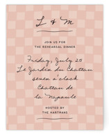 Ballpoint Suite Rehearsal Dinner Cards