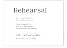 Sector Rehearsal Dinner Cards