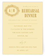 Vintage Label Rehearsal Dinner Cards