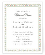 Monogramed Rehearsal Dinner Cards
