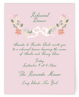 spring draped garland Rehearsal Dinner Cards