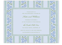 Hydrangea Vines Rehearsal Dinner Cards