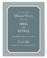 Modern Stripes Rehearsal Dinner Cards