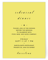 In Lights Rehearsal Dinner Cards