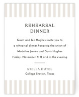 Classic Stripe Rehearsal Dinner Cards