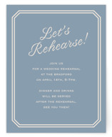 Bevel Monogram Rehearsal Dinner Cards