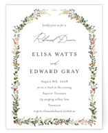 Blooming Vine Foil-Pressed Rehearsal Dinner Cards