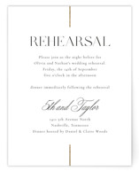 Aligned Foil-Pressed Rehearsal Dinner Cards