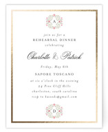 Foil-Pressed Rehearsal Dinner Cards