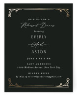 Foil-Pressed Rehearsal Dinner Cards