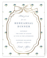 Swan Song Foil-Pressed Rehearsal Dinner Cards